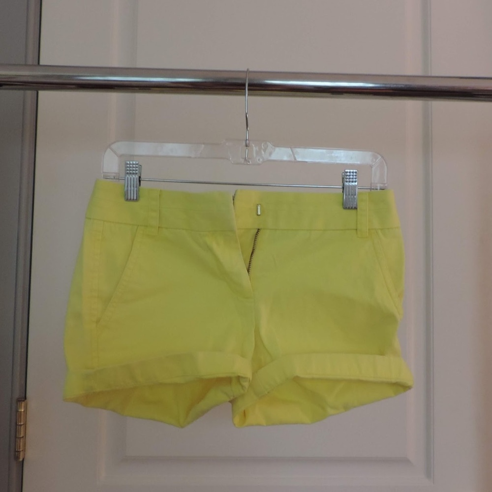 J.Crew Chino Shorts 'Banana' Colored